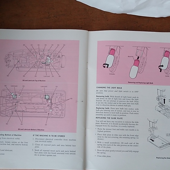 Vintage Original Singer Instruction Booklet for Touch & Sew 635 (1968) - Picture 11 of 12
